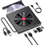 Graveur cd / dvd externe, lecteur cd / dvd externe usb 3. 0 et type - c, lecteur de carte sd tf, lecteur ...