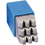 Gravurem - kit de num�rotation sp�cial 9 pi�ces (0 - 9) - travail exigeant (3 mm) gravure 120. skl3
