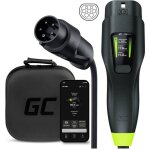 Green cell - habu evgc01 chargeur mobile ev pour v�hicules �lectriques 11 kw 7 m type 2 cee wallbox noir ...