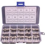 Green mobility - lot de 100 fusibles en verre 5x20mm ? intensit� de 0, 2a � 20a ? tension 250v ? protection ...