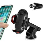 Green mobility - 3 en1 support telephone voiture, porte t�l�phone voiture grille a�ration pare brise ...