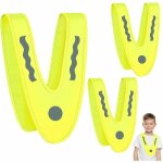 Green mobility - 3 pi�ces gilet de s�curit� enfant, sl. gt gilet jaune r�fl�chissant, gilet enfant en ...