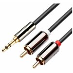 Green mobility - c�ble rca rca vers jack 3. 5 hifi aux c�ble audio rca pour smartphones, tablettes, home ...