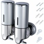 Green mobility - distributeur de savon � deux chambres pompe 1000ml distributeur manuel mural de d�sinfectant ...