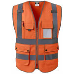 Green mobility - gilets de s�curit� / gilet de travail / gilet de s�curit� poches et zip frontal