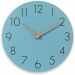 Green mobility - horloge murale en bois de 30 cm sans cadre pour le salon, aliment�e par batterie