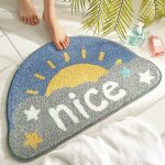 Green mobility - tapis de sol petit frais demicercle tapis salle de bain tapis antid�rapant coussin de ...