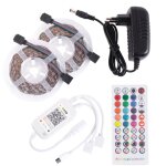 Kit ruban 72w 3 000lm 300 leds 10 m�tres rgb blister transformateur, contr�leur, contr�le bluetooth ip20 ...
