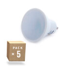 Pack de 5 ampoules led gu10 6w 500lm 6000k 40 000h [ho - gu10 - smd - 6w - ic - cw - pk5 - ap]