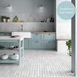 Nais - fa�ence effet zellige argile 10x10 (0, 5m2) ice - les carreaux de jean