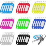Grid cool - 80 pices porte etiquette clef, porte cls inscriptibles, porte - tiquettes porte clefs, ...