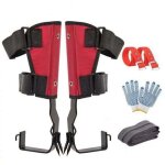 Griffe elagage, ensemble de pointes d'escalade d'arbre avec sangles de ceinture de harnais de s�curit� ...
