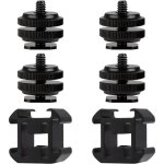 Griffe de support triple adaptateur de montage support d'extension d'adaptateur pour microphone flashs ...