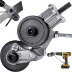 Grignoteuse de tle, coupe - plaque de perceuse lectrique coupe - grignoteuse tle  double tte pour ...