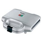 Gril à sandwich moulinex sm156140 plaques antiadhésives 700w couleur argent Gril à sandwich moulinex sm156140 plaques antiadhésives 700w couleur argent