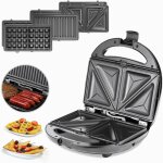 Grill �lectrique 3en1 800w appareil � croque monsieur grill gaufrier sandwich appareil multifonction ...
