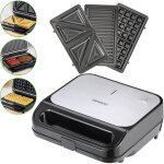 Grill �lectrique 3en1 xxl 1000w appareil � sandwichs grill gaufrier appareil � croque monsieur - monzana ...