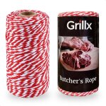 Grillx ficelle de boucher 100 m�tres - ficelle de cuisine 2 mm - ficelle extra forte pour volets roulants ...