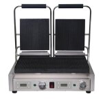 Grill panini professionnel rainur� double - 550 x 395 - buffalo