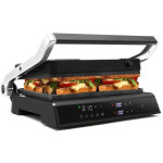 Grill presse panini 3 en 1 1800w avec plaques antiadhesives grill electrique 883057