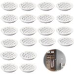 Grille d'a�ration trou inox blanc ronde 20 pi�ces grille ventilation pour cuisine armoire meubles 35mm ...