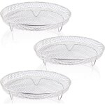 Grilles de cuisson pour friteuse � air de 8 pouces, empilables, en acier inoxydable de qualit� alimentaire, ...
