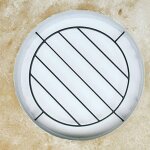 Dms - grille de defense diago diametre 100 cm pour fenetre ronde (cte tableau)