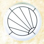 Dms - grille de defense soleil diametre 60 cm pour fenetre ronde (c�te tableau)