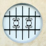 Grille de defense toscane diametre 60 cm pour fenetre ronde (cte tableau)