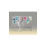 Grilles d'exposition autoportantes double face ? lot de 3 grilles ? dimensions h 172 x l 122 cm ? fil ...