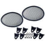 Adnauto - grilles pour haut - parleur 165mm noir perforation en elipse