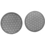 Grilles de haut - parleur compatible avec seat volkswagen - d165mm noires