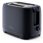 Grille - pains 2 fentes 1000w bleu nuit moulinex lt2m0810