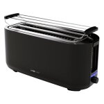 Grille pain 2 fentes 1400w noir clatronic ta3802 - noir