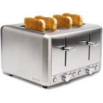Grille pain 4 tranches 1000w br420 inox