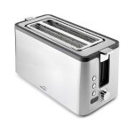 Grille - pain en acier inoxydable, 2 fentes larges, dimensions des fentes 3, 8x25 cm