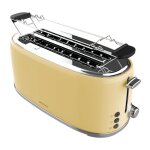 Grille - pain vertical toast&taste 1600 retro double beige - cecotec