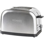 Grille - pain deux tranches hkoenig tos7 - 850 w - acier inoxydable