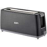 Grille - pain noir design long 900 w - edm