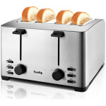 Grille - pain maison 4 tranches petit - d�jeuner multi - four terre conducteur enti�rement automatique ...