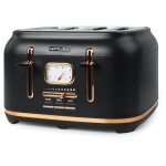 Grille - pain muse ms - 131bc - 4 fentes - d�cong�lation et r�chauffage, tiroir ramasse - miettes amovible, ...