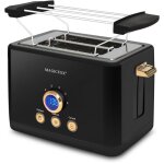 Grille - pain num�rique magicfox , 2 fentes extra larges, 3 fonctions pr�r�gl�es, �jection automatique, ...