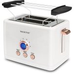 Grille - pain numrique magicfox ? 2 fente large, 3 fonctions prconfigures. design compact, arrt automatiqu ...