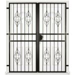 Dms - grille porte byzance - 2 vantaux pour encadrure h=190 cm x l=140 cm (c�te tableau)