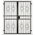 Grille porte byzance - 2 vantaux pour encadrure h=200 cm x l=120 cm (c�te tableau)