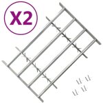 Avimac - grilles rglables de scurit de fentres 2 pcs 1000 - 1500 mm
