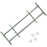 Grille de s�curit� r�glable pour fen�tres 700 - 1050 mm ? acier galvanis� ? installation horizontale ...