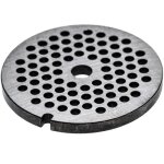 Grille taille 32 compatible avec caso hachoir  viande - diamtre des trous 6mm, trou central 13, 4mm, ...