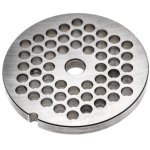 Grille taille 32 compatible avec fama hachoir � viande - diam�tre des trous 8mm, trou central 13, 4mm, ...