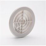 Grille avec toile mousquitaire couleur blanche d - 10 - 11cm abs